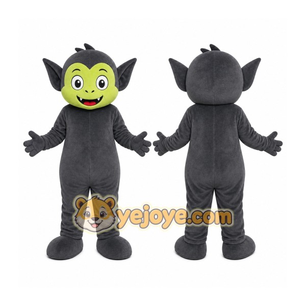 Gray Vampire Mascot Costume