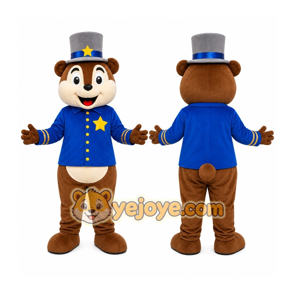 Top Hat Monkey Mascot Costume Top Hat Monkey Mascot Costume