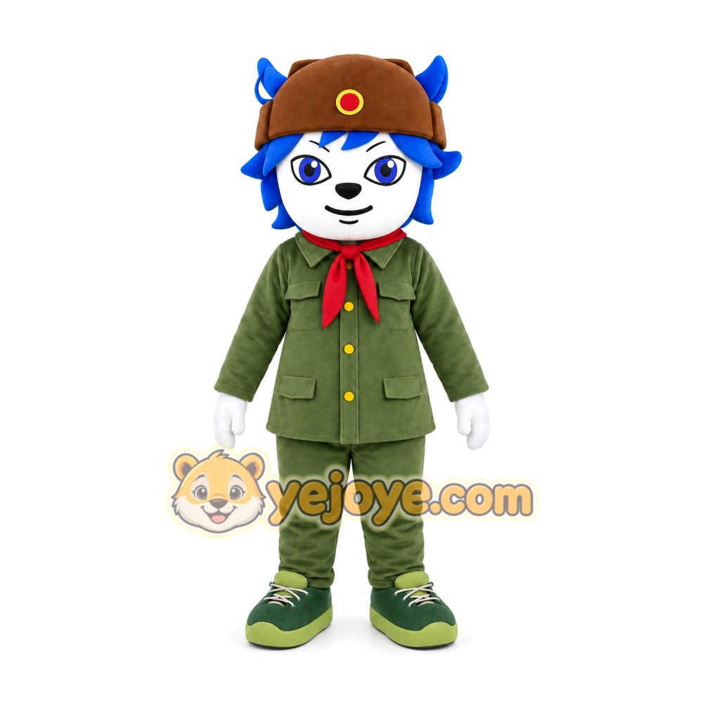 Dog Soldier Mascot Costume
