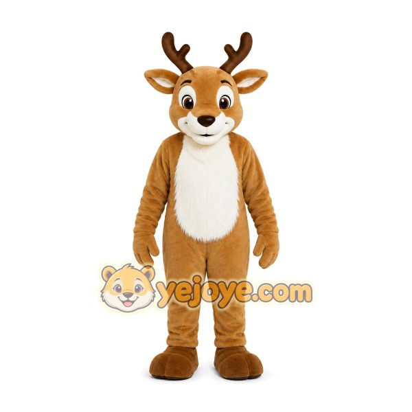 Brown Reindeer Mascot Costume