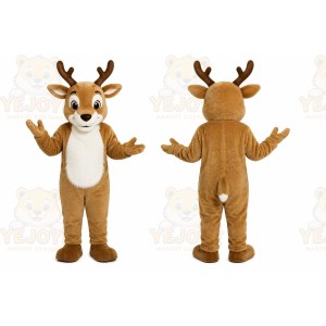 Brown Reindeer Mascot Costume
