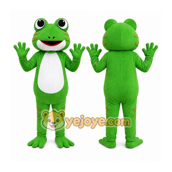 Green Frog Mascot Costume