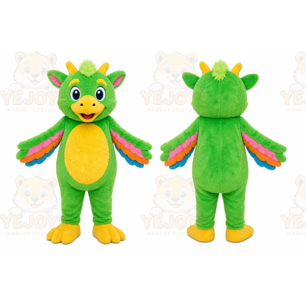 Green Dragon Mascot Costume