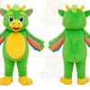Green Dragon Mascot Costume