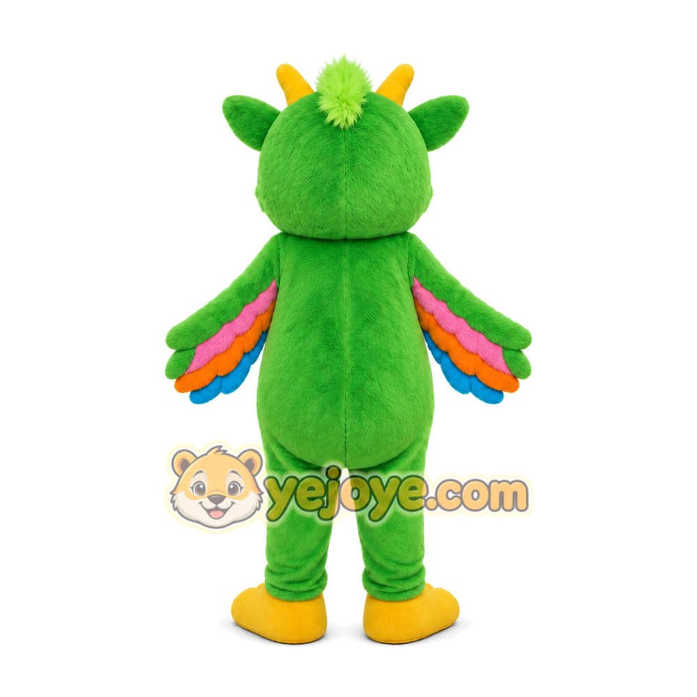 Green Dragon Mascot Costume Green Dragon Mascot Costume