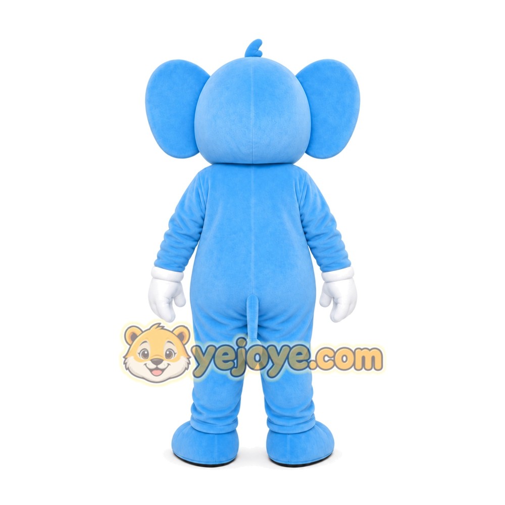 Blue Elephant Mascot Costume Blue Elephant Mascot Costume