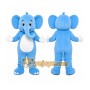 Blue Elephant Mascot Costume