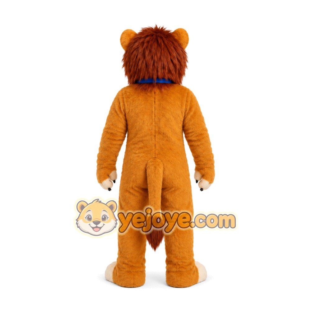 Tan Lion Mascot Costume