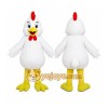 White Chicken Mascot Costume White Chicken Mascot Costume