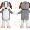 Gray Puppy Mascot Costume