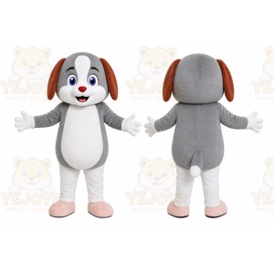 Gray Puppy Mascot Costume