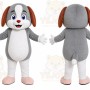 Gray Puppy Mascot Costume