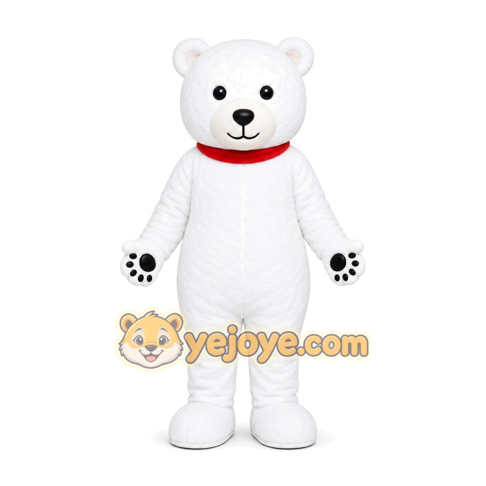 White Bear Mascot Costume White Bear Mascot Costume