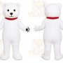 White Bear Mascot Costume