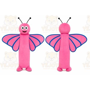 Pink Butterfly Mascot Costume