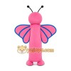 Pink Butterfly Mascot Costume