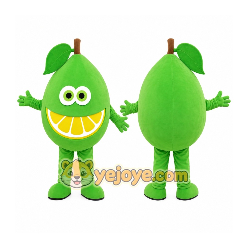Green Lime Character Mascot Costume Green Lime Character Mascot Costume