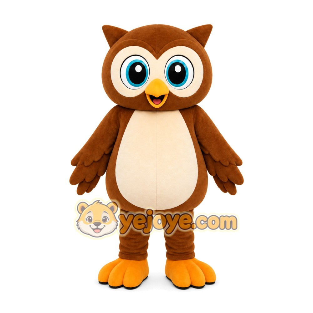 Brown Owl Mascot Costume