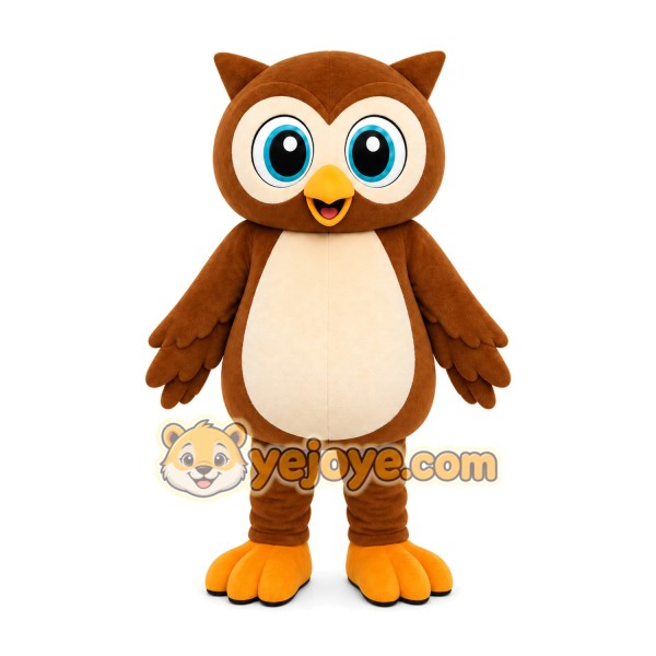 Brown Owl Mascot Costume