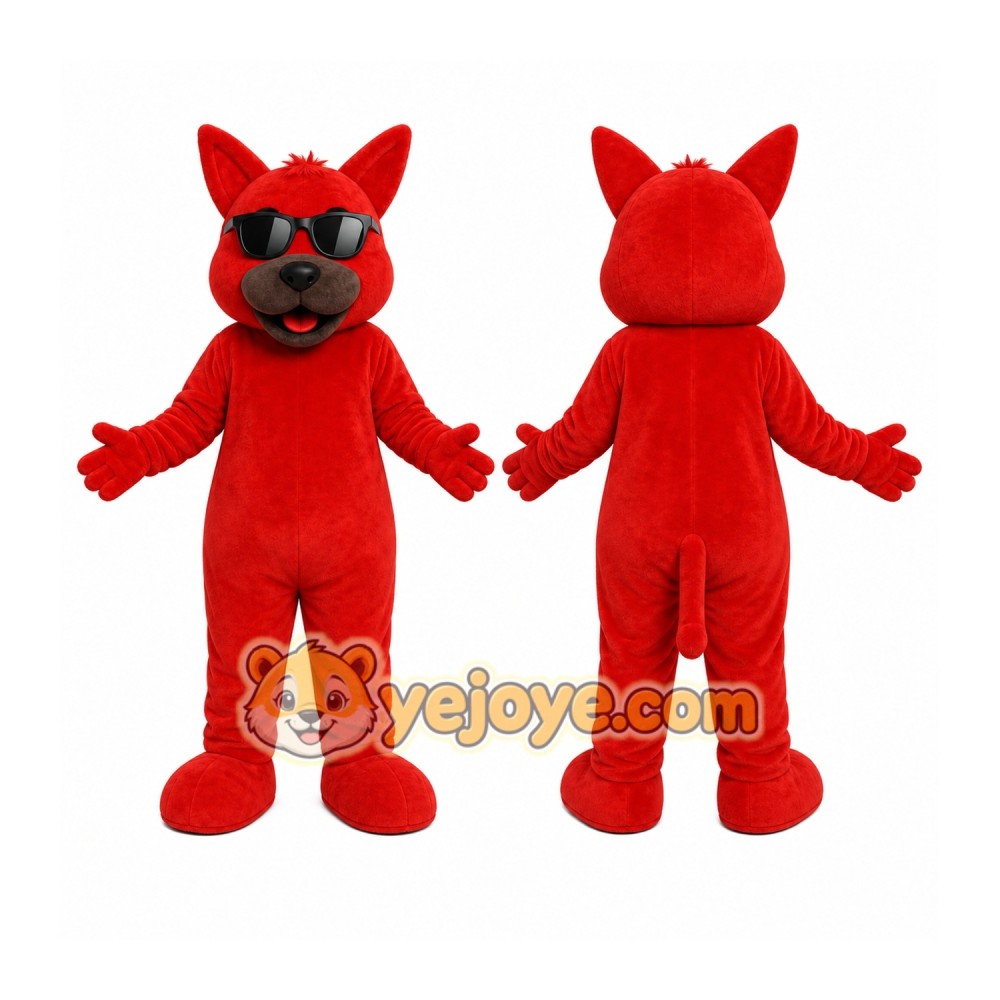 Red Cat Mascot Costume