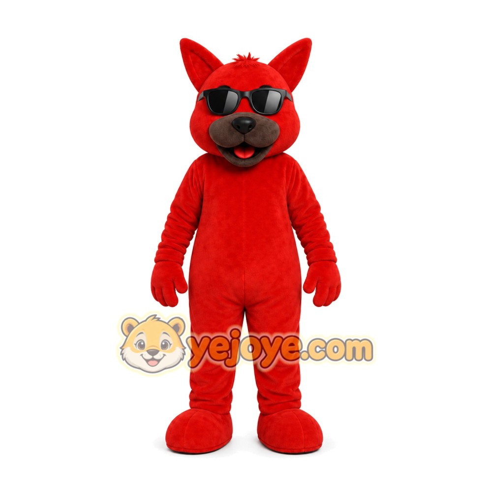 Red Cat Mascot Costume