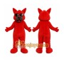 Red Cat Mascot Costume
