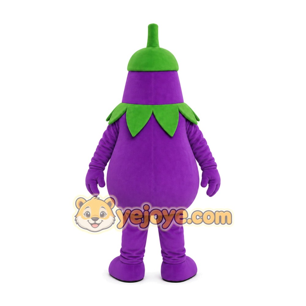 Purple Eggplant Mascot Costume Purple Eggplant Mascot Costume