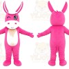 Pink Rabbit Mascot Costume