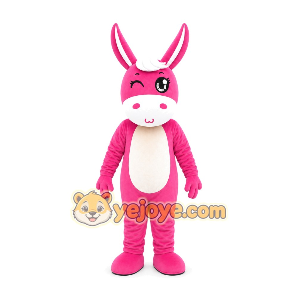 Pink Rabbit Mascot Costume Pink Rabbit Mascot Costume