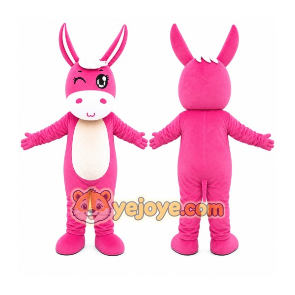 Pink Rabbit Mascot Costume