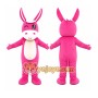 Pink Rabbit Mascot Costume