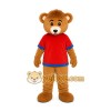 Brown Bear Red Shirt Mascot Costume Brown Bear Red Shirt Mascot Costume