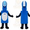 Blue Microphone Mascot Costume