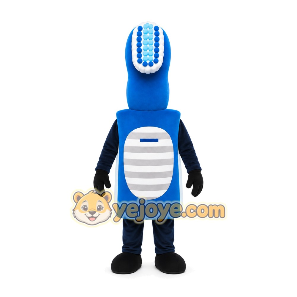 Blue Microphone Mascot Costume Blue Microphone Mascot Costume