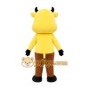 Yellow Cow Mascot Costume Yellow Cow Mascot Costume