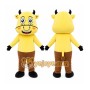 Yellow Cow Mascot Costume