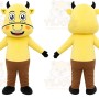 Yellow Cow Mascot Costume