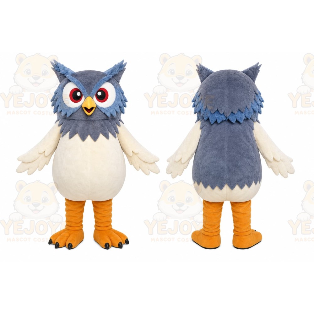 Gray Owl Mascot Costume