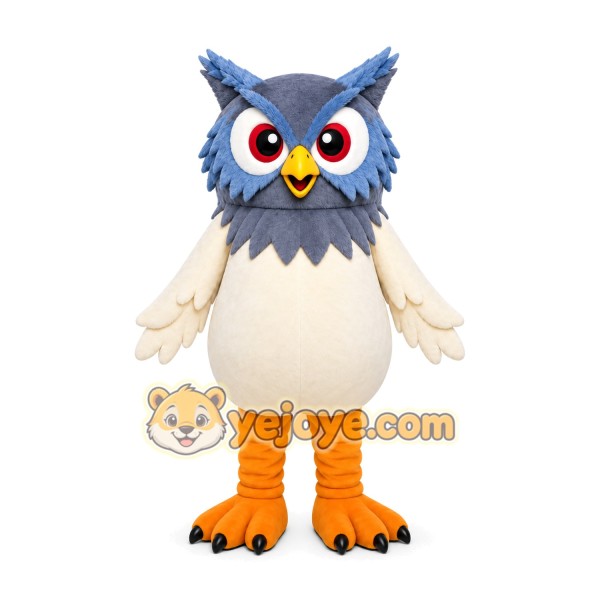 Gray Owl Mascot Costume