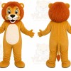 Yellow Lion Mascot Costume
