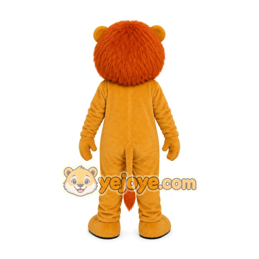 Yellow Lion Mascot Costume Yellow Lion Mascot Costume