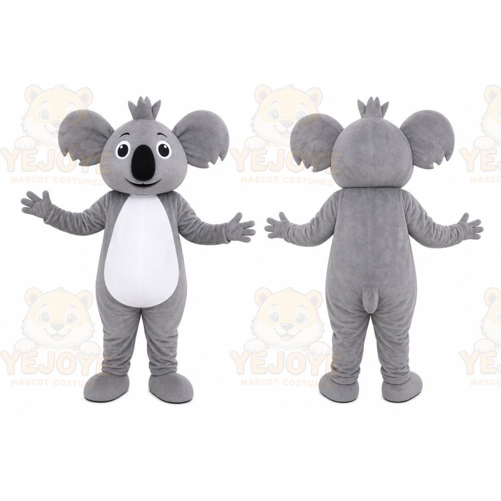 Gray Koala Mascot Costume