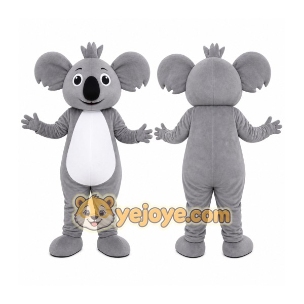 Gray Koala Mascot Costume