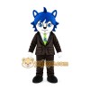 Blue Wolf Suit Mascot Costume Blue Wolf Suit Mascot Costume