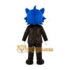Blue Wolf Suit Mascot Costume Blue Wolf Suit Mascot Costume