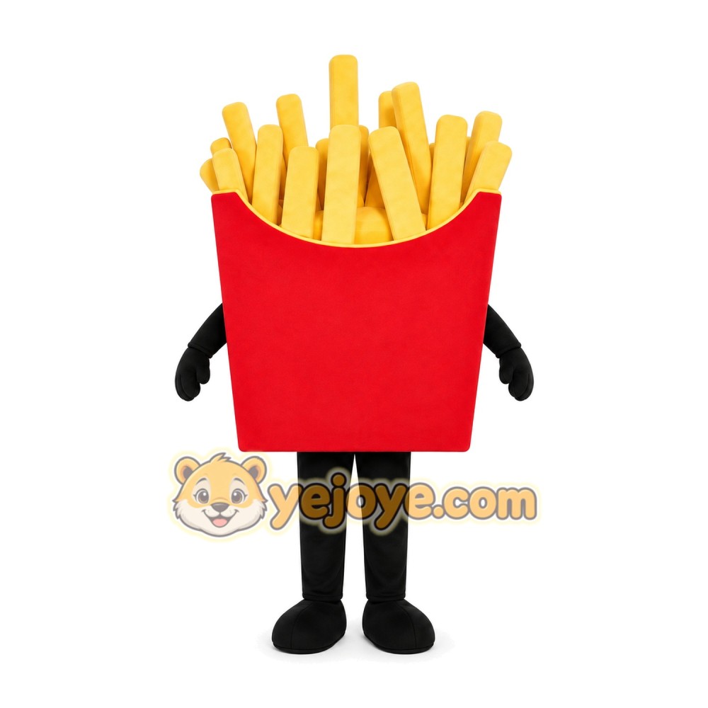 French Fries Box Mascot Costume French Fries Box Mascot Costume