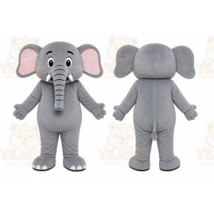 Gray Elephant Mascot Costume