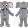 Gray Elephant Mascot Costume