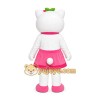 White Cat Pink Dress Mascot Costume White Cat Pink Dress Mascot Costume