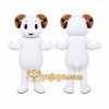 White Ram Mascot Costume